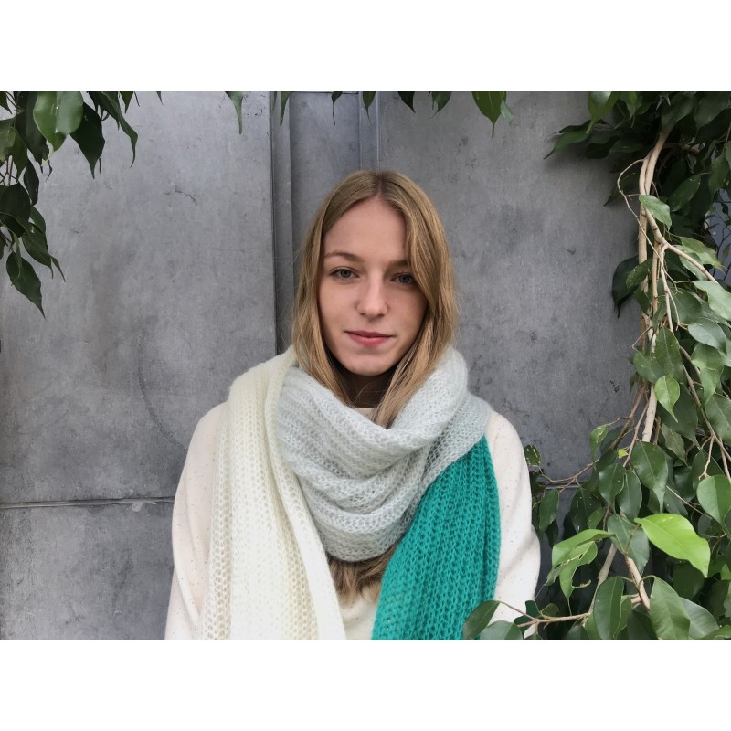 Green Scarf by Géraldine Bertrand