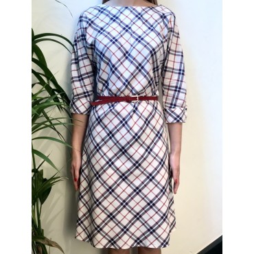 Checked Serenella dress