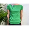 Green Top With Badge