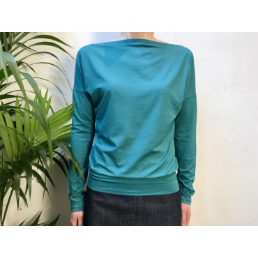 Emerald Bat Sleeve Top