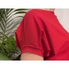 Red Bat Sleeve Top