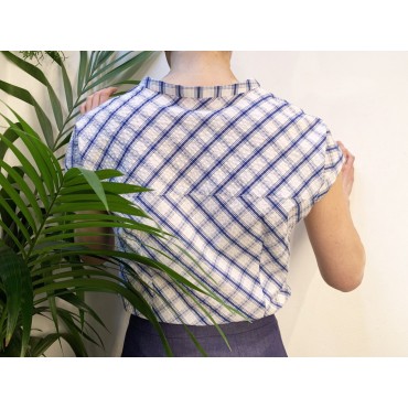 Shirt with checked cotton Lucie