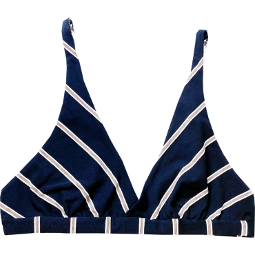 Navy Striped Bralette