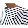 Navy Striped Jeanne Top