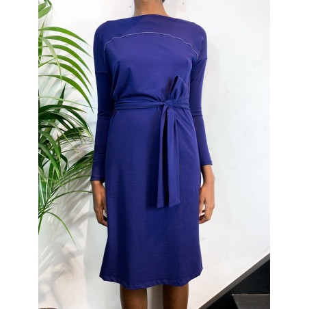 Night blue Plume Dress