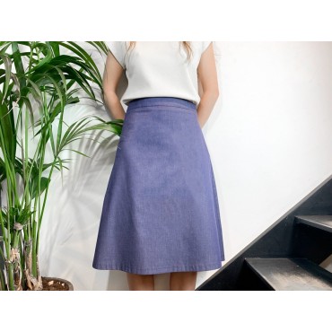 Blue Denim Laly Skirt