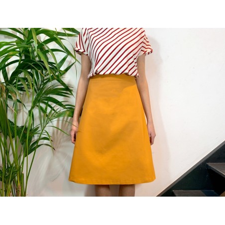 Ochre Canvas Laly Skirt