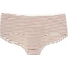 Shorty ligné fin bordeaux