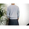 Striped Eléonore Top (Electric Blue & white Piping)