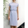 Blue Checkered Agnes Dress