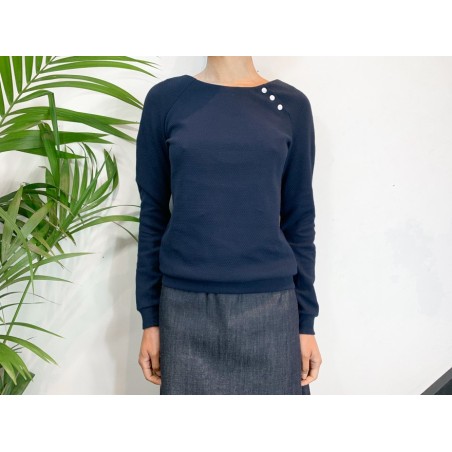 Navy Margot Jumper