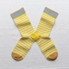 Chaussettes à rayures jaune citron Bonne Maison