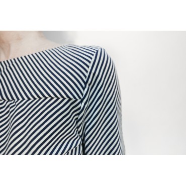 Top ligné navy/blanc Maxime