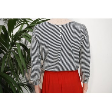 Top ligné navy/blanc Maxime