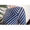 Blue/ white Striped Maxime Top