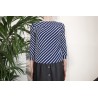 Blue/ white Striped Maxime Top