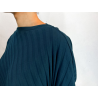 Textured Denim Blue Eleonore Top