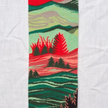 Lichen Landscape Knee-High Socks by Bonne Maison