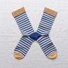 Cobalt Stripe Socks by Bonne Maison